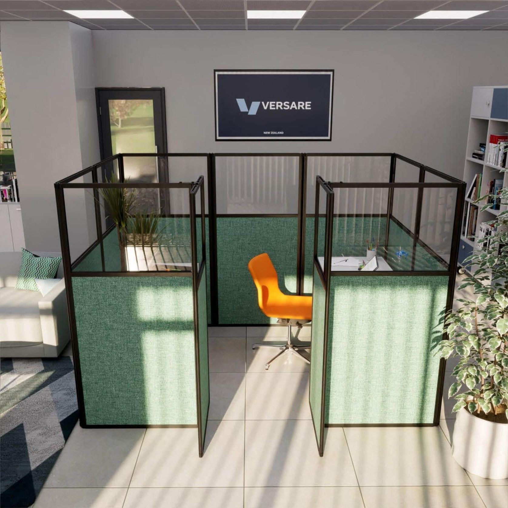 WorkStation Booth | Freestanding Upholstered Fabric gallery detail image