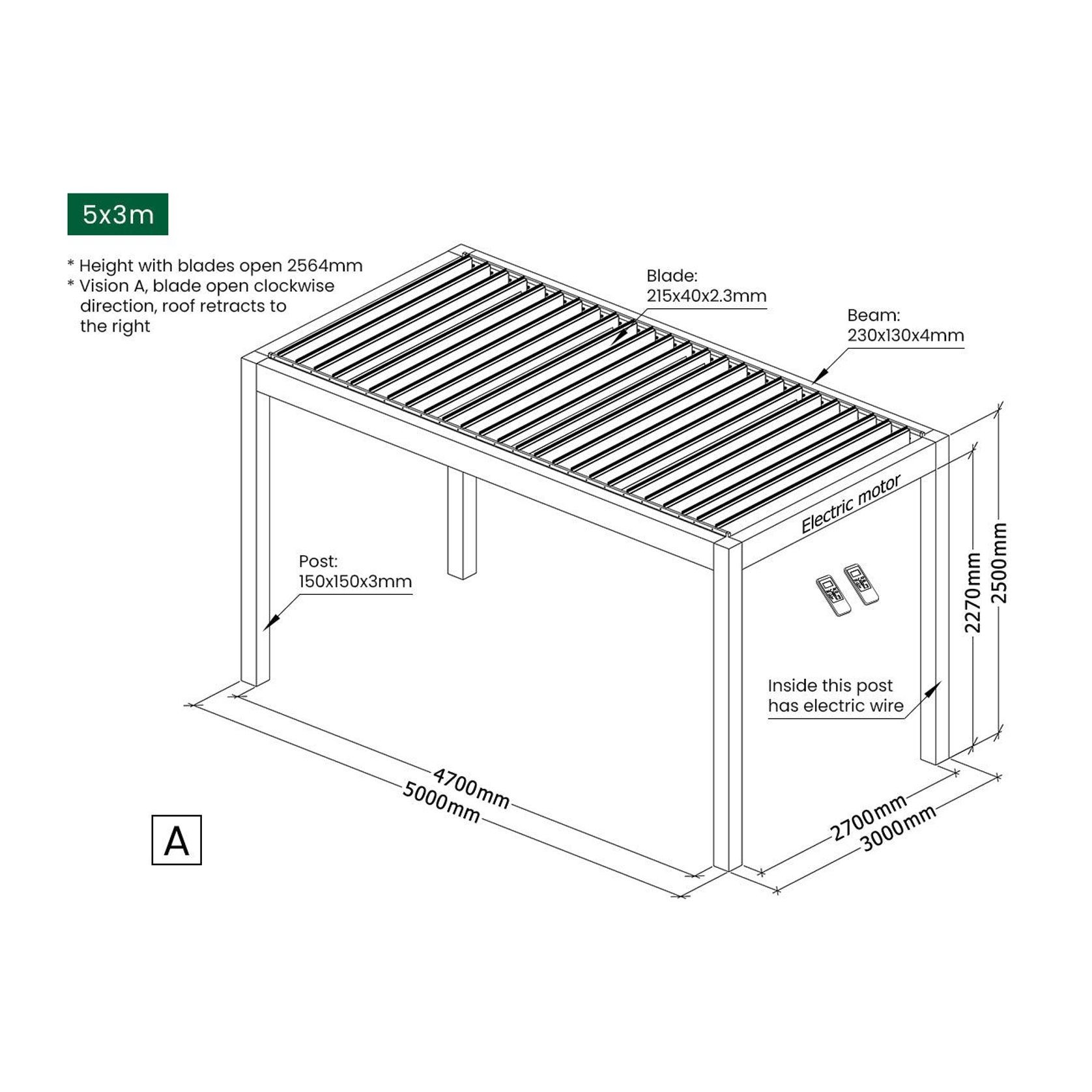 Mediterranean-PRO MAX Motorised Retractable Louvre Roof System gallery detail image