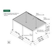 Caribbean Motorised Freestanding Louvre Roof Aluminium Pergola gallery detail image