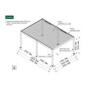 Caribbean Motorised Freestanding Louvre Roof Aluminium Pergola gallery detail image