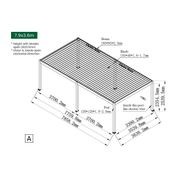 Caribbean Motorised Freestanding Louvre Roof Aluminium Pergola gallery detail image