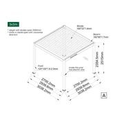 Caspian Motorised Freestanding Louvre Roof Aluminium Pergola gallery detail image