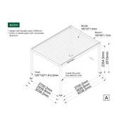 Caspian Motorised Freestanding Louvre Roof Aluminium Pergola gallery detail image