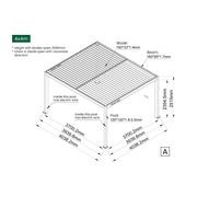 Caspian Motorised Freestanding Louvre Roof Aluminium Pergola gallery detail image