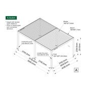 Caspian Motorised Freestanding Louvre Roof Aluminium Pergola gallery detail image