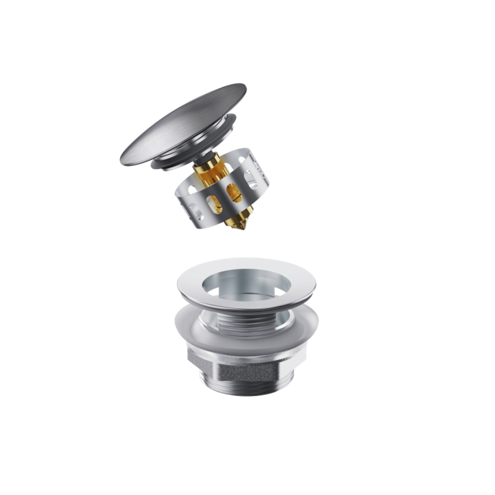 Pull-Out Bathtub POP UP Waste With Overflow gallery detail image