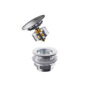 Pull-Out Bathtub POP UP Waste With Overflow gallery detail image