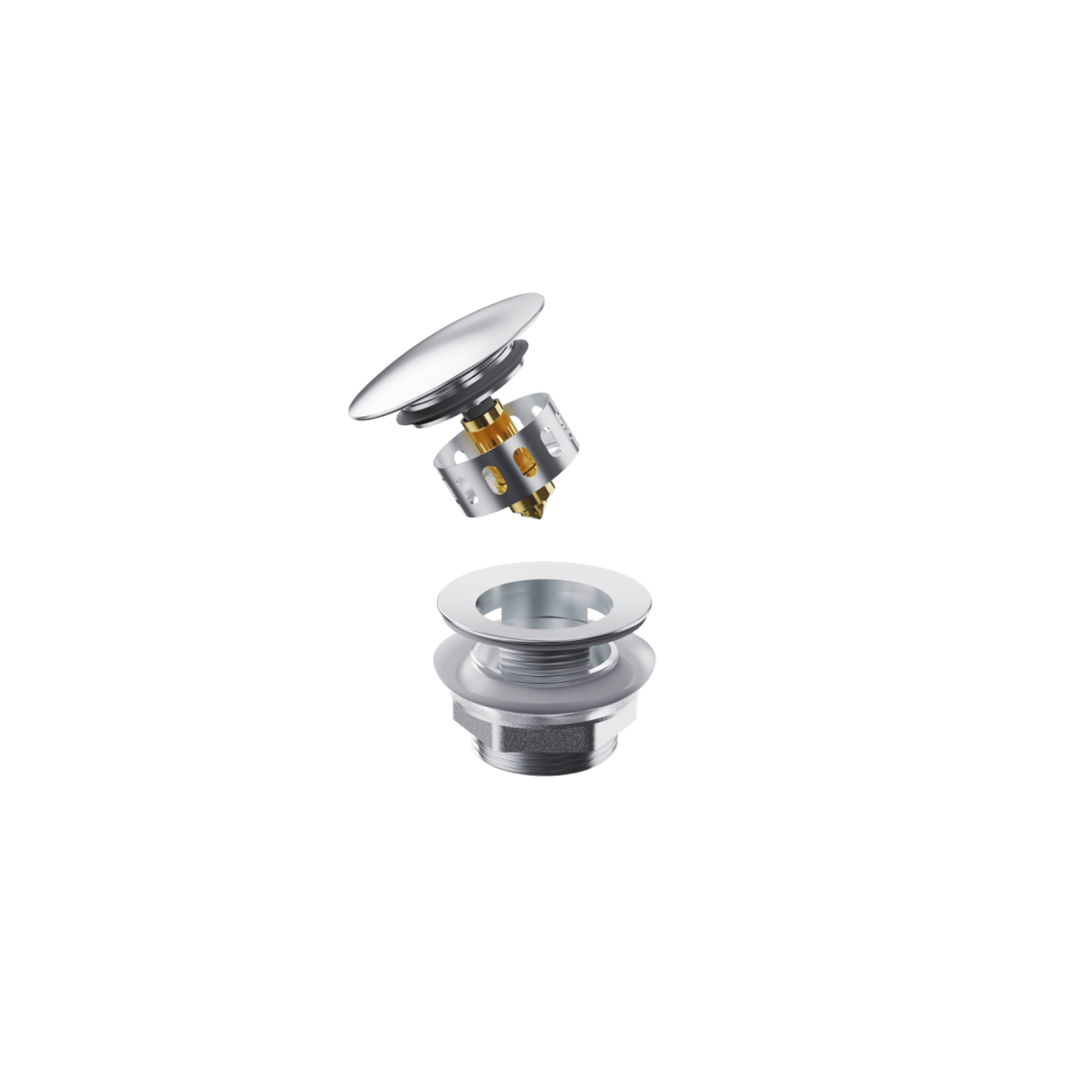 Pull-Out Bathtub POP UP Waste With Overflow gallery detail image