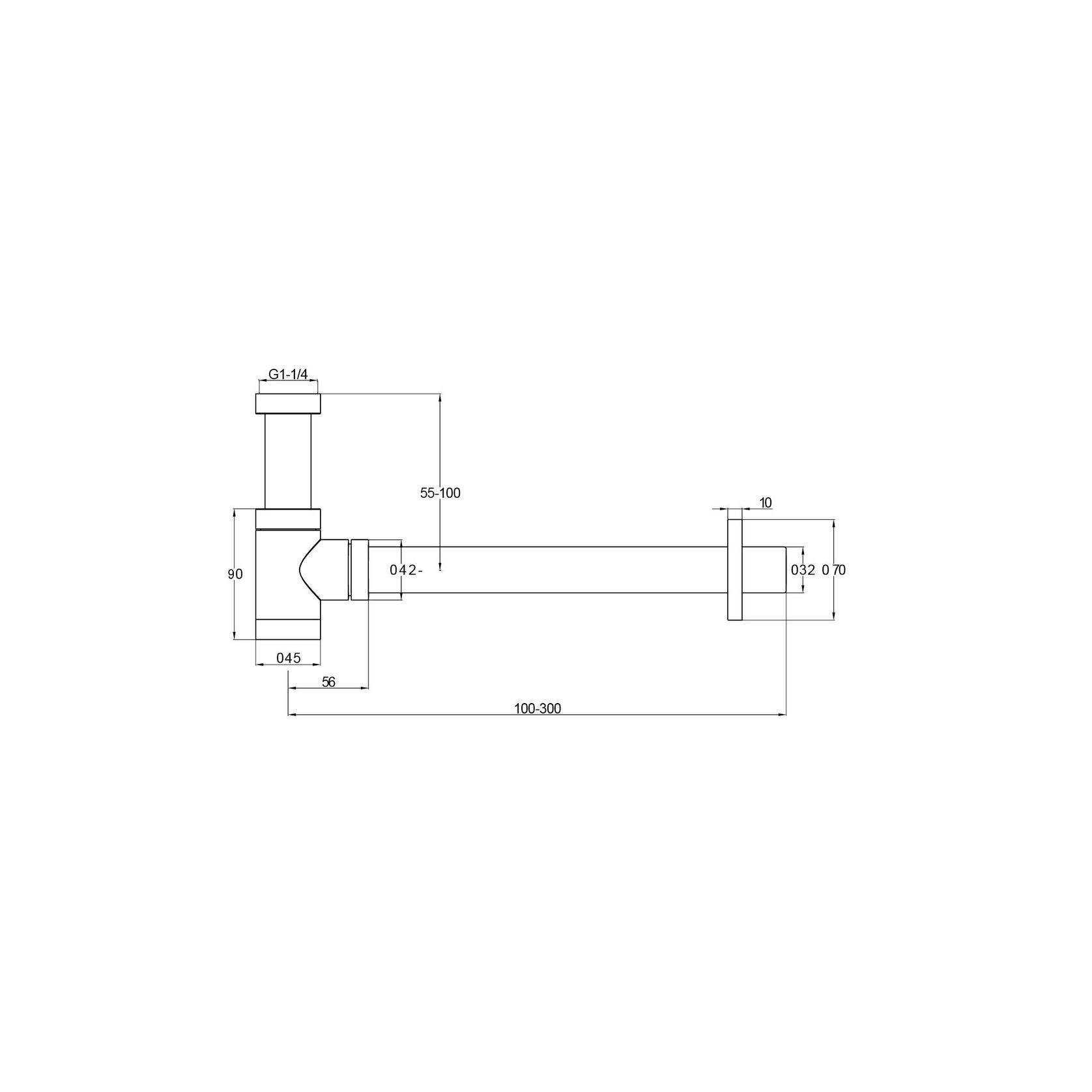32mm Bottle Trap Gun Metal gallery detail image