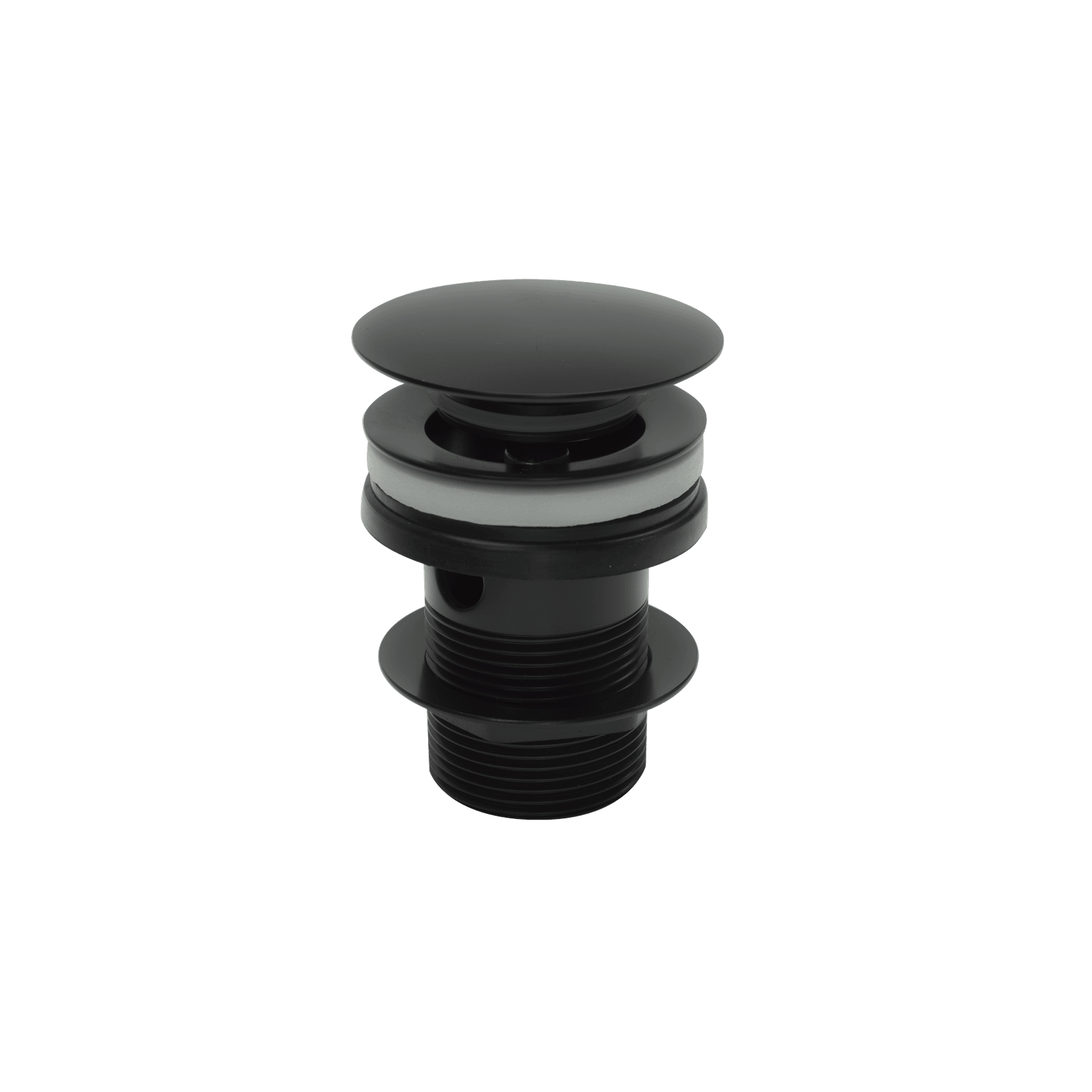 Clikclak Overflow Pop-Up Dome Waste Matte Black gallery detail image