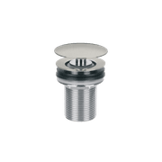 Clikclak Pop-Up Dome Waste Brushed Stainless gallery detail image