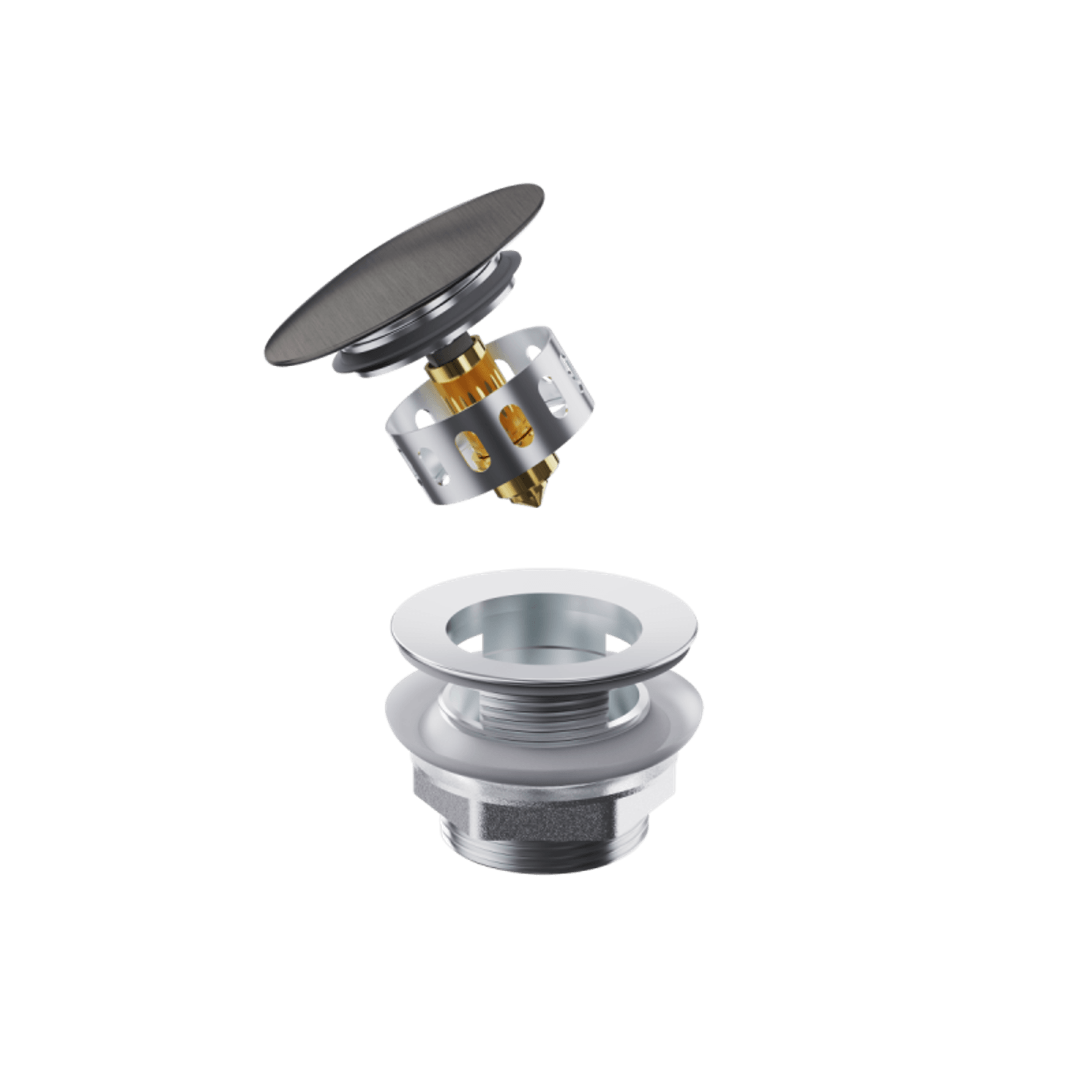 Pull-Out Bathtub POP UP Waste With Overflow gallery detail image