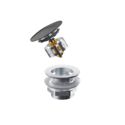 Pull-Out Bathtub POP UP Waste With Overflow gallery detail image