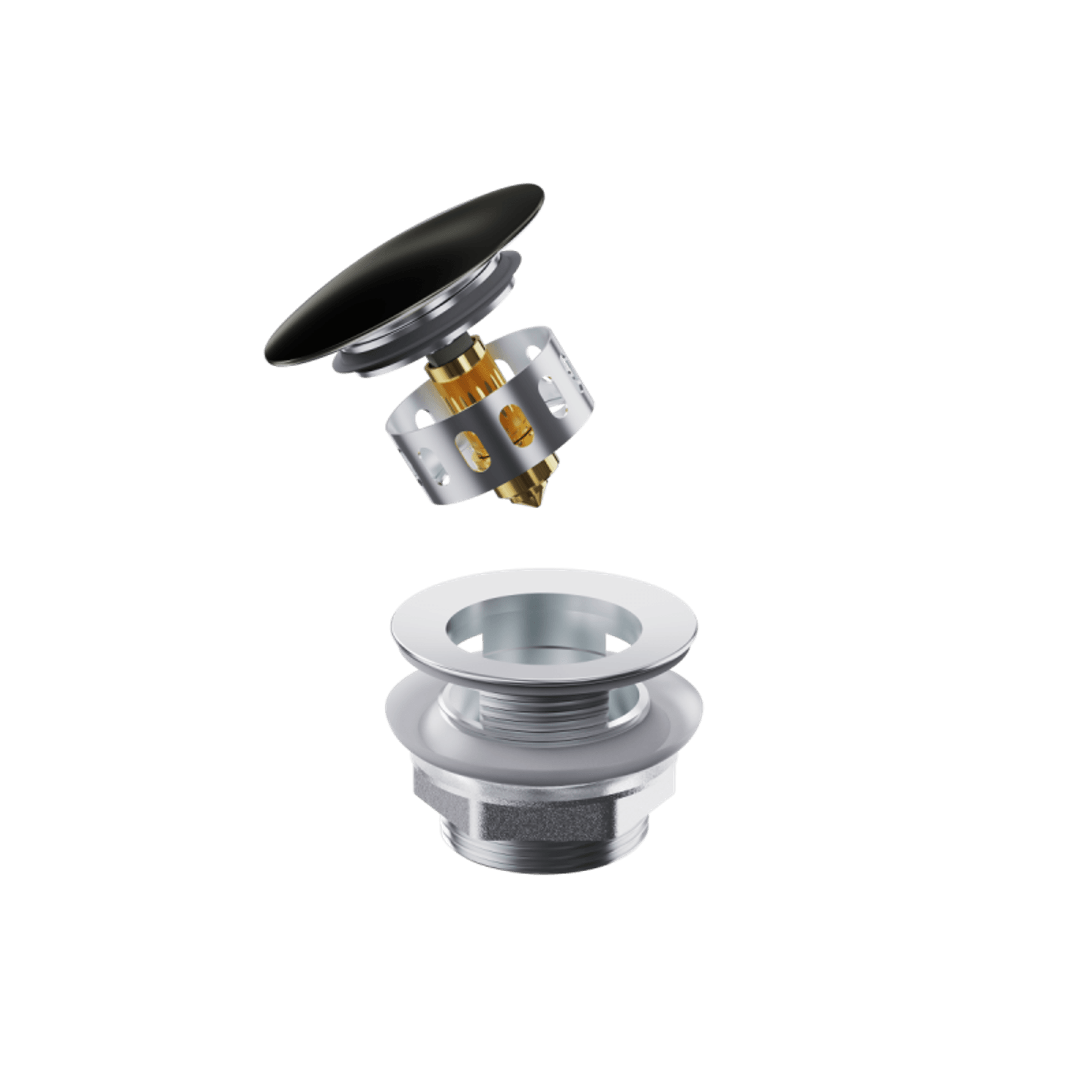 Pull-Out Bathtub POP UP Waste With Overflow gallery detail image