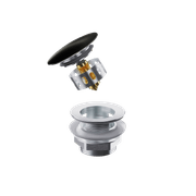 Pull-Out Bathtub POP UP Waste With Overflow gallery detail image