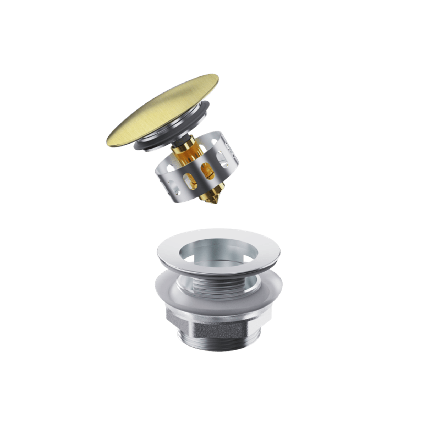 Pull-Out Bathtub POP UP Waste With Overflow gallery detail image