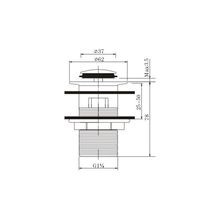 Pop Up Waste Matte Black gallery detail image