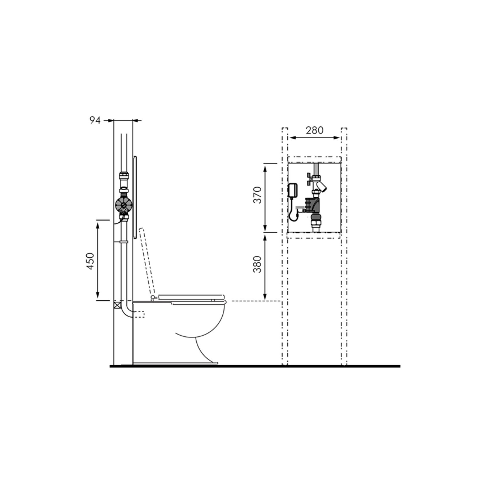 Solo Electronic Dual Flush Valve gallery detail image