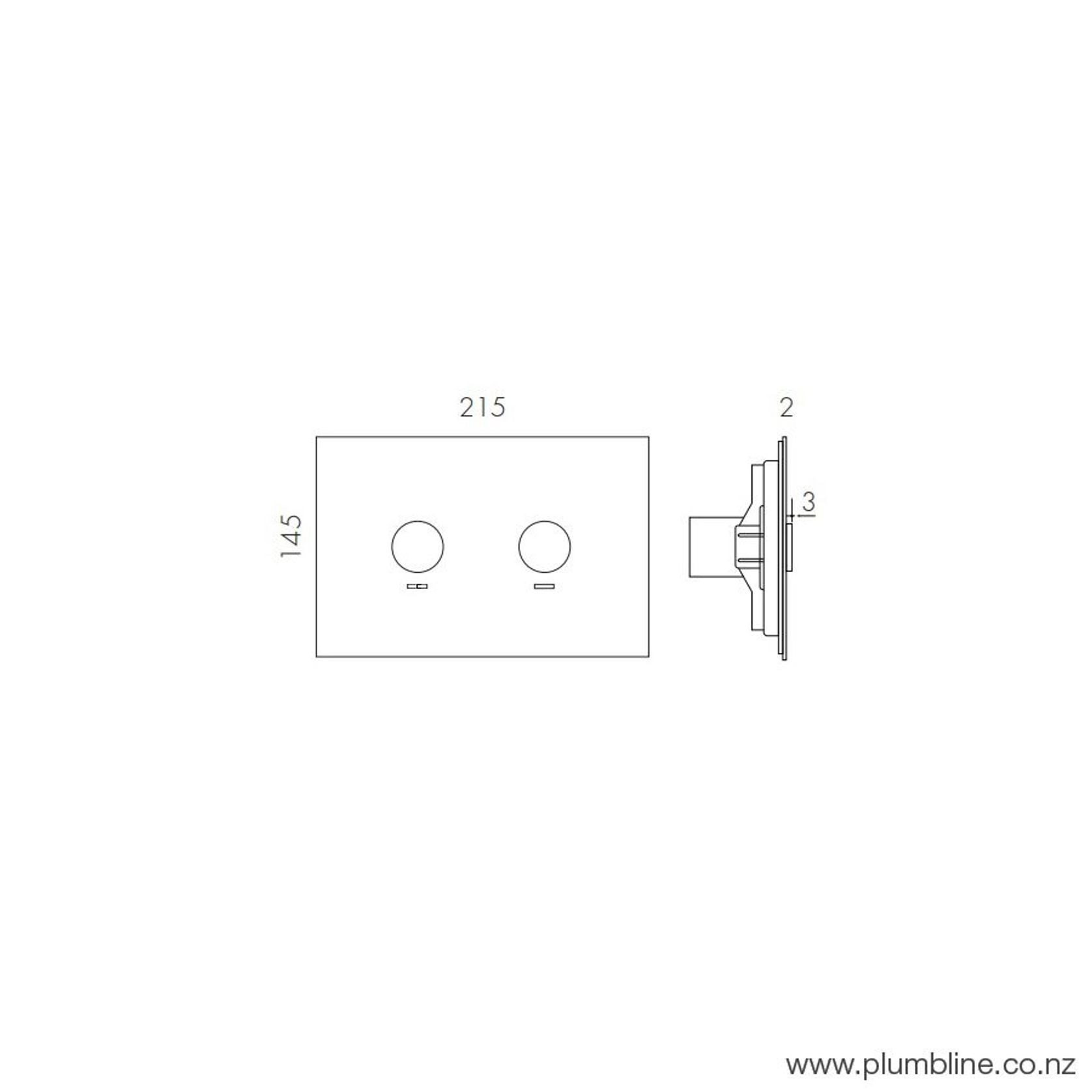 Oli Flush Panel Brushed Brass PVD gallery detail image