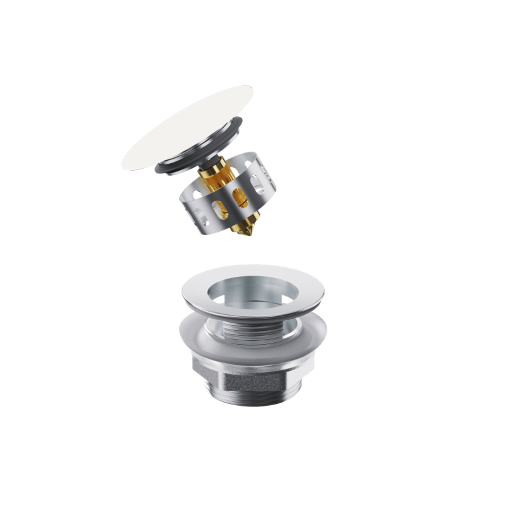 Pull-Out Bathtub POP UP Waste With Overflow gallery detail image