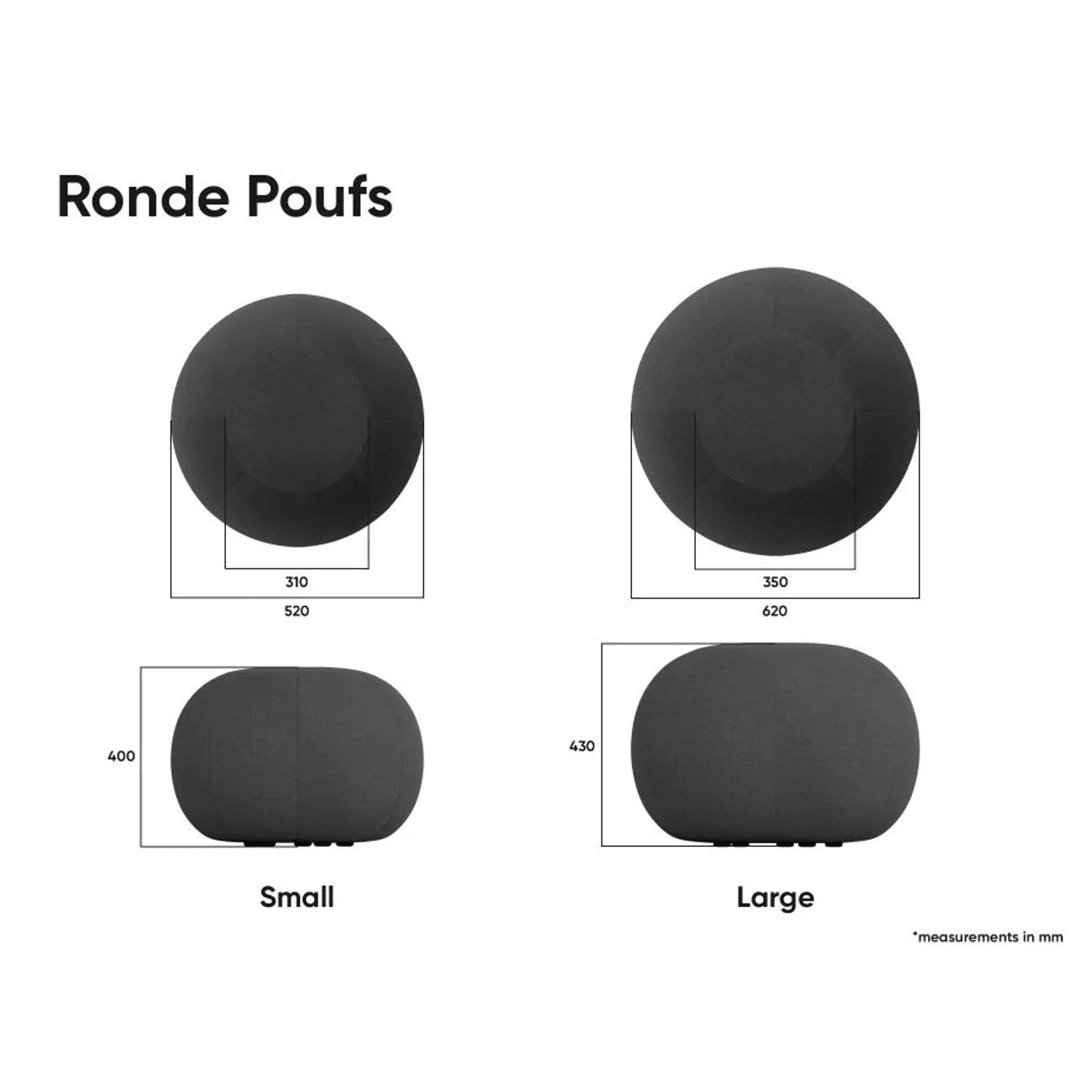 Small Ronde Pouf by Level gallery detail image