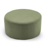 Halle Medium Round Ottoman | Moss Green gallery detail image