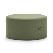 Halle Medium Round Ottoman | Moss Green gallery detail image