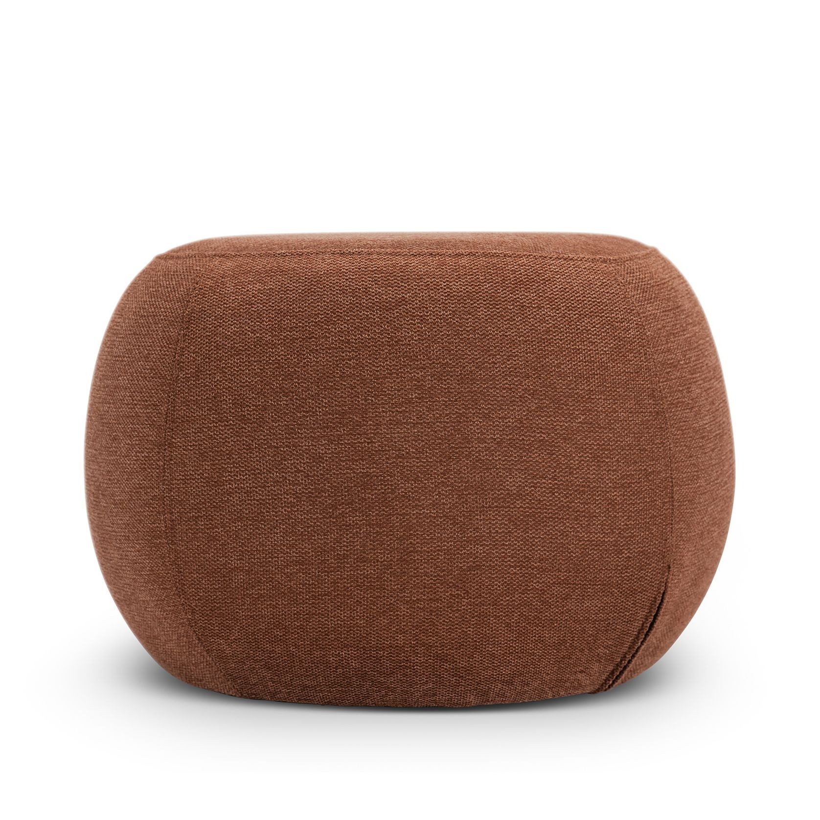 Venus Round Ottoman | Rust Orange gallery detail image