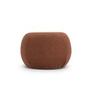 Venus Round Ottoman | Rust Orange gallery detail image