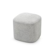 Podd Square Ottoman Stool | Hail Grey gallery detail image