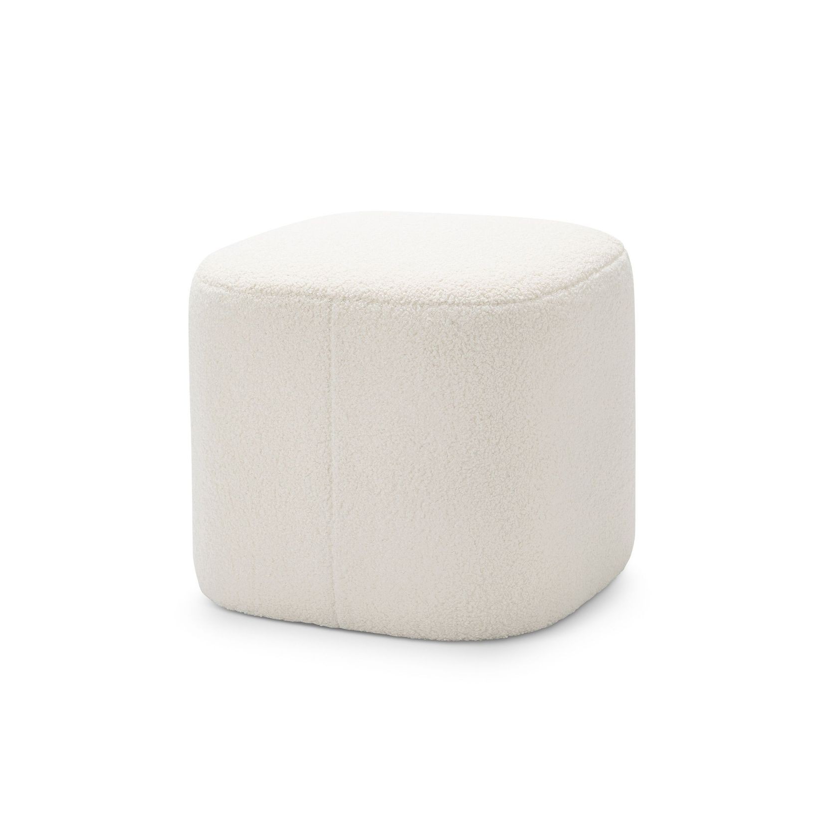 Podd Square Ottoman Stool | Cream Bouclé gallery detail image