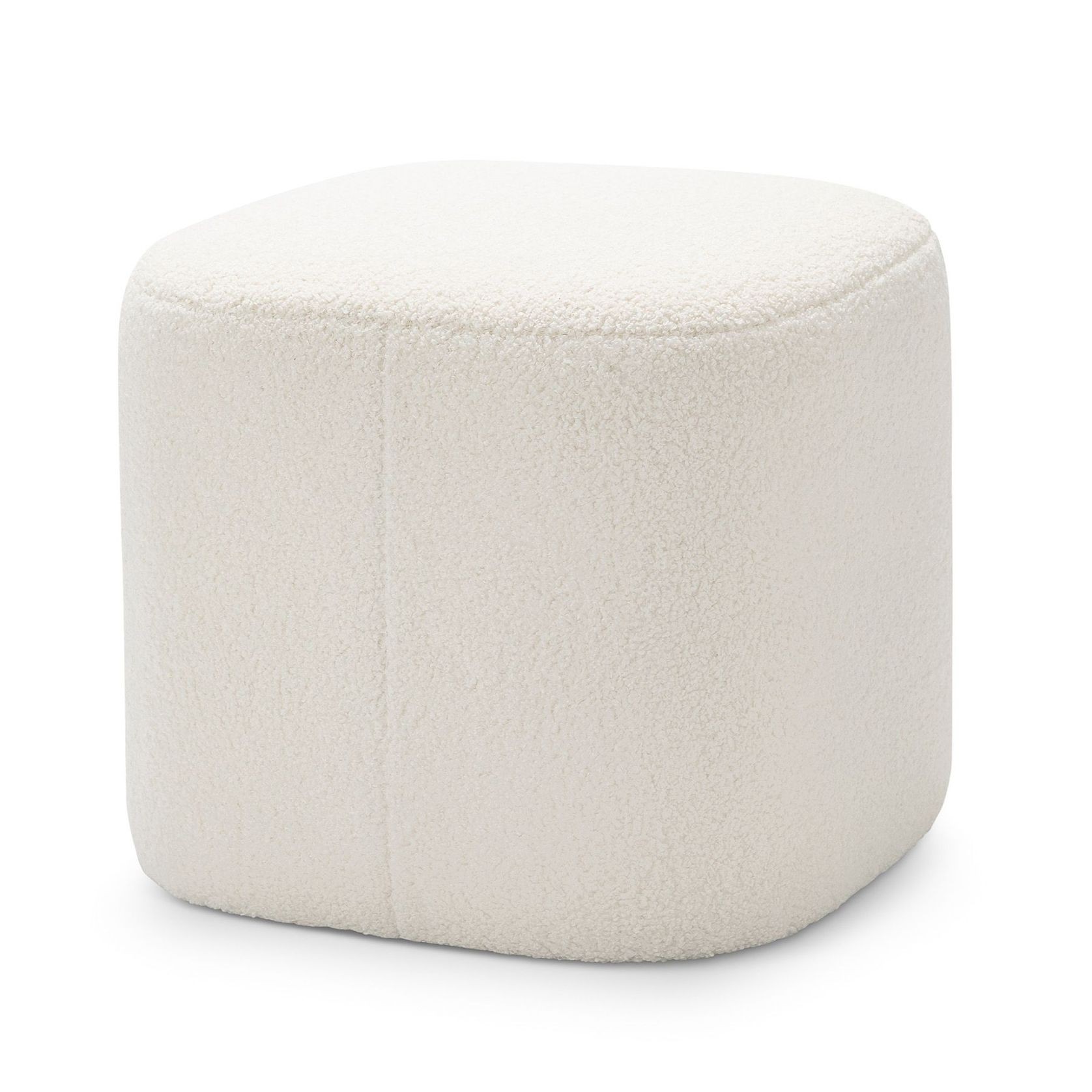 Podd Square Ottoman Stool | Cream Bouclé gallery detail image