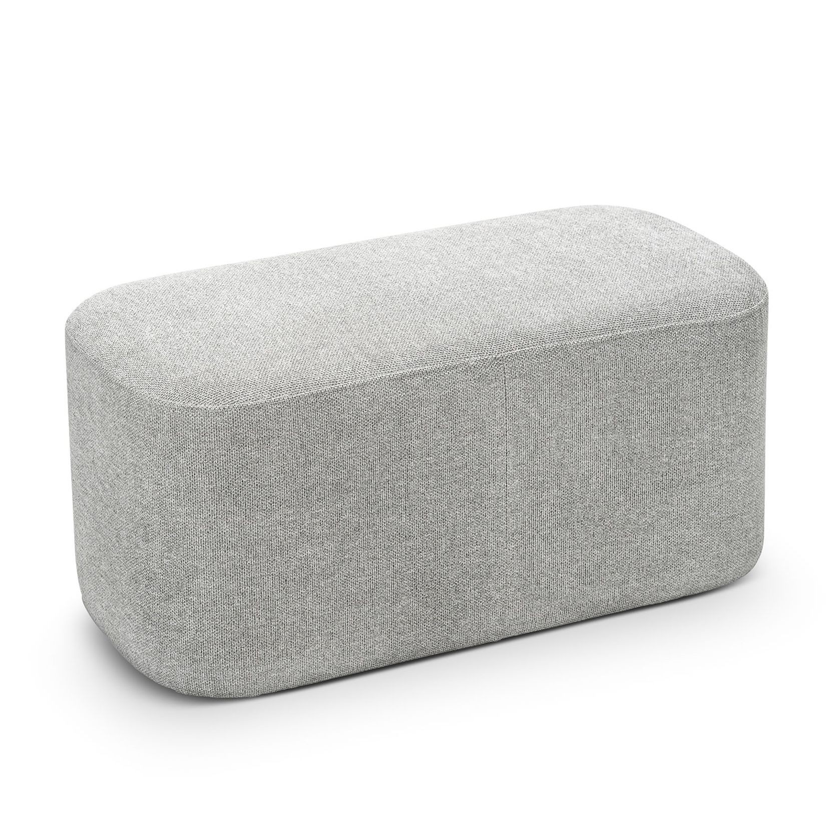 Podd Rectangle Ottoman Bench Stool | Hail Grey gallery detail image