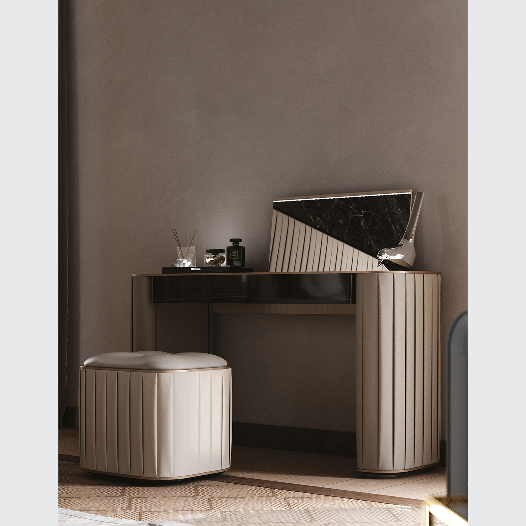 Plisse Ottoman gallery detail image