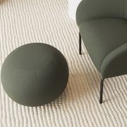 Ronde Pouf in Kelp Green - Small gallery detail image