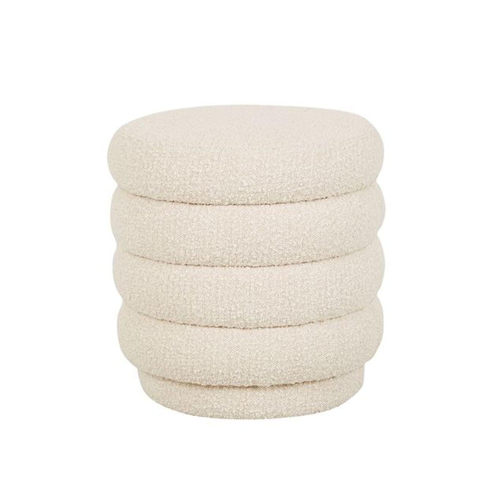 Kennedy Ribbed Small Round Ottoman gallery detail image