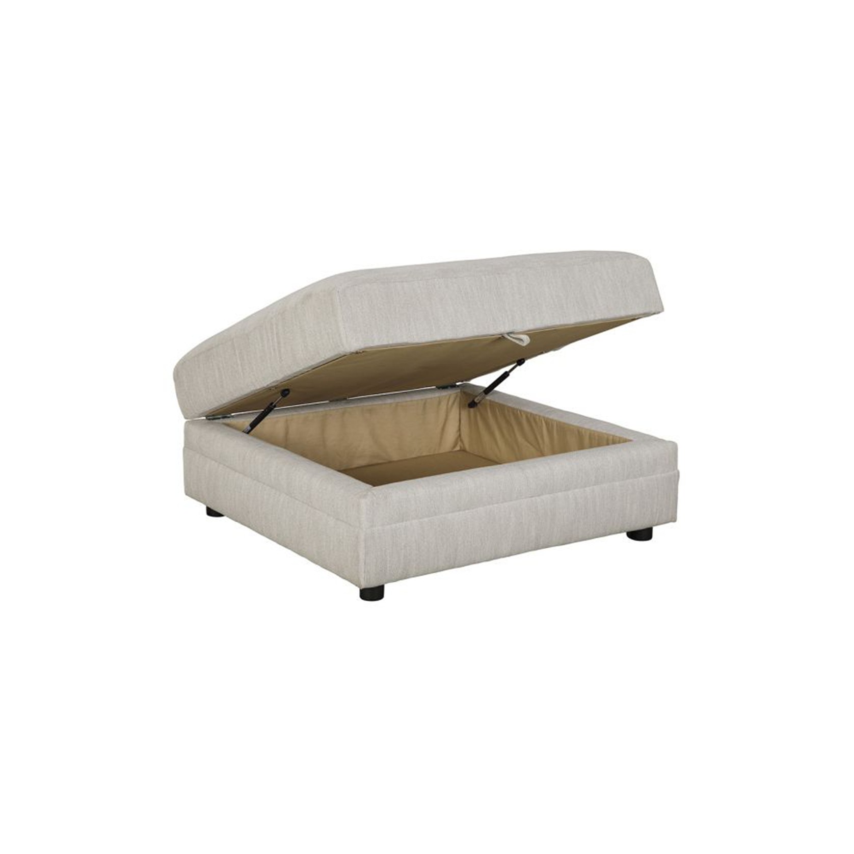 Mia Indoor Corner  Fabric Lounge with Storage Ottoman gallery detail image