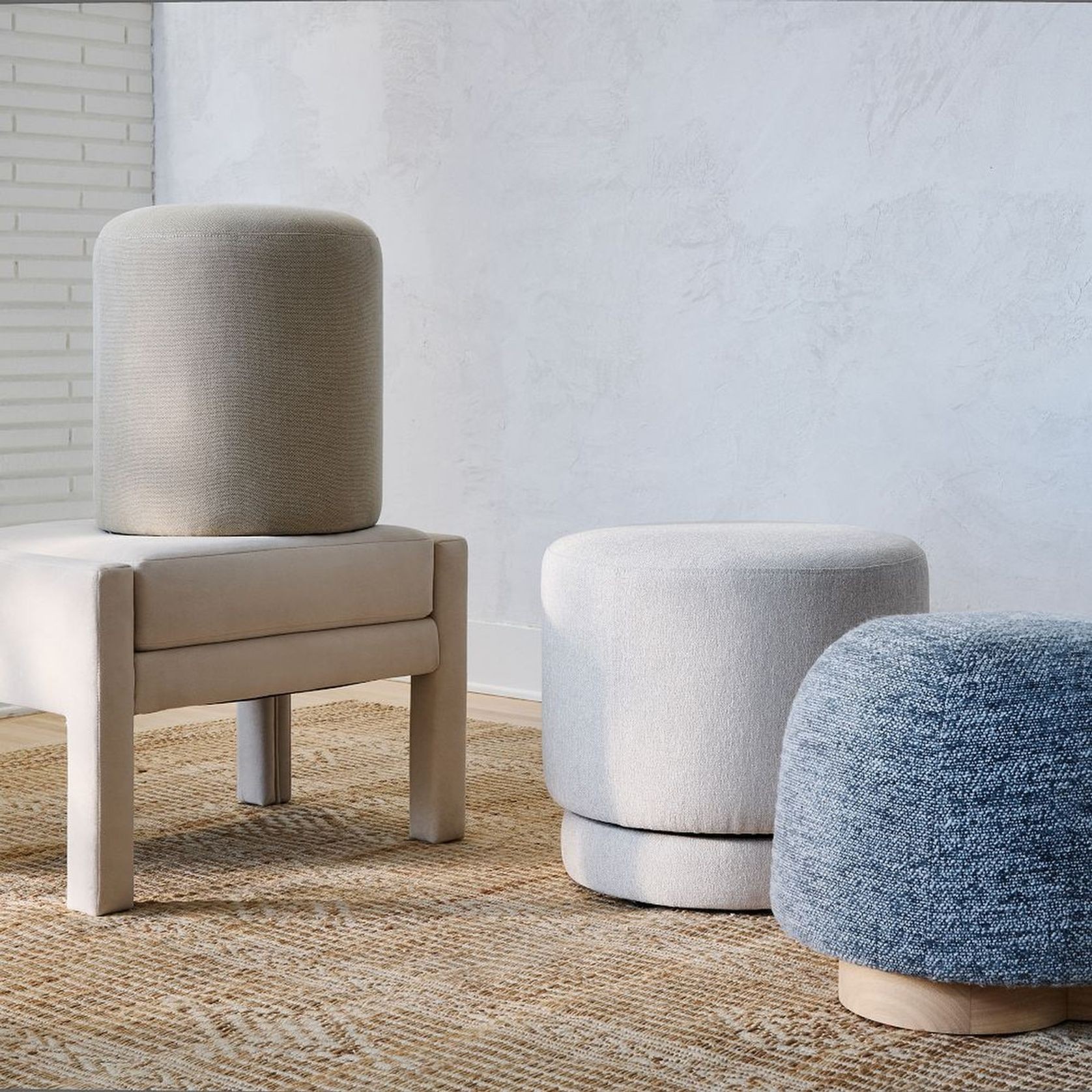 Viv Swivel Ottoman gallery detail image