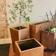 Corten Tapered Column Planter gallery detail image