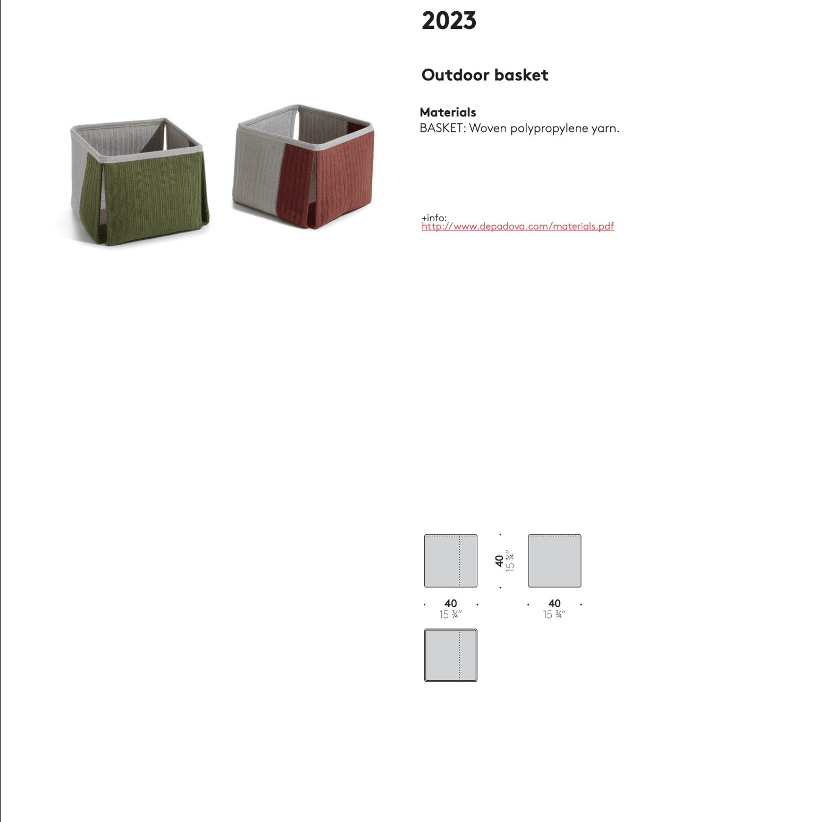 Everyday Life Basket Outdoor by DePadova gallery detail image