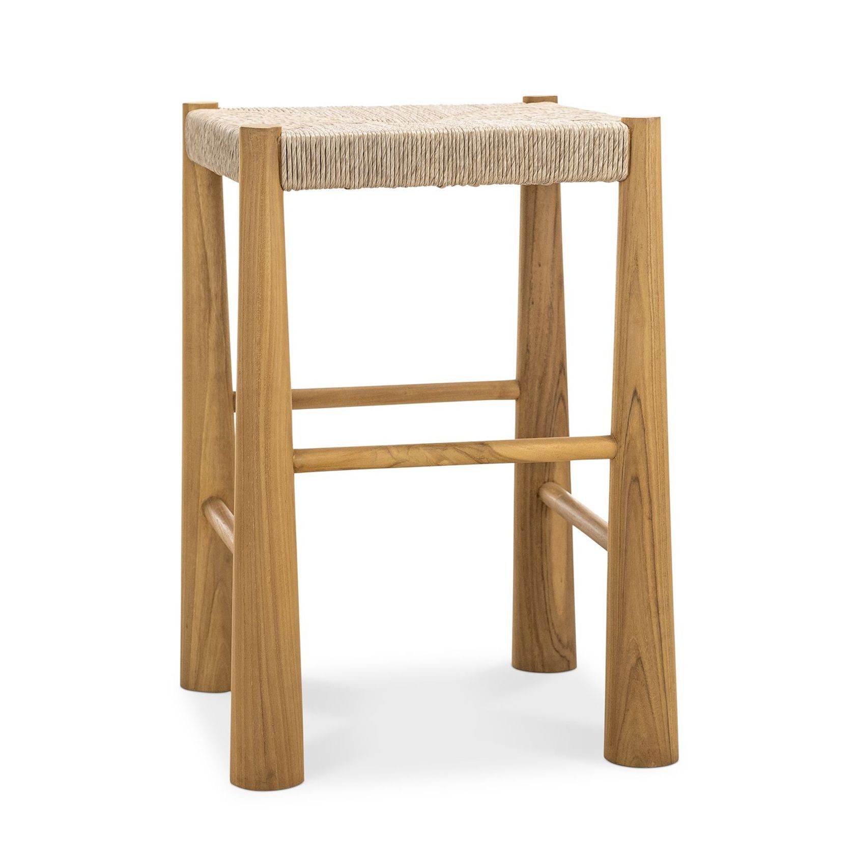 Caliste Woven Rope Barstool, Indoor & Outdoor gallery detail image