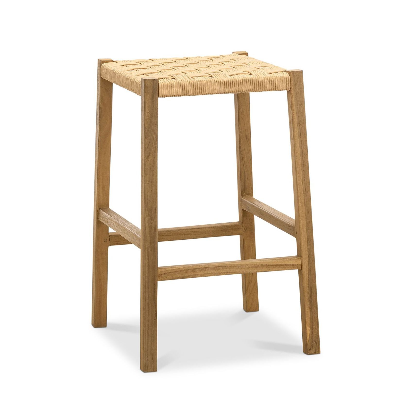 Kyren Woven Rope Barstool, Indoor & Outdoor gallery detail image
