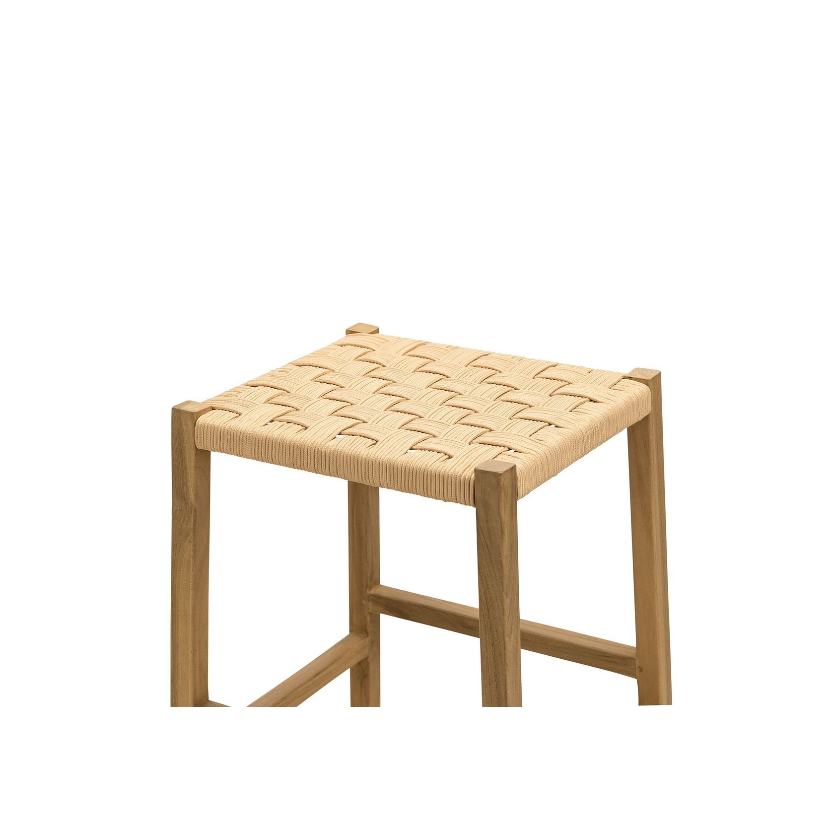 Kyren Woven Rope Barstool, Indoor & Outdoor gallery detail image