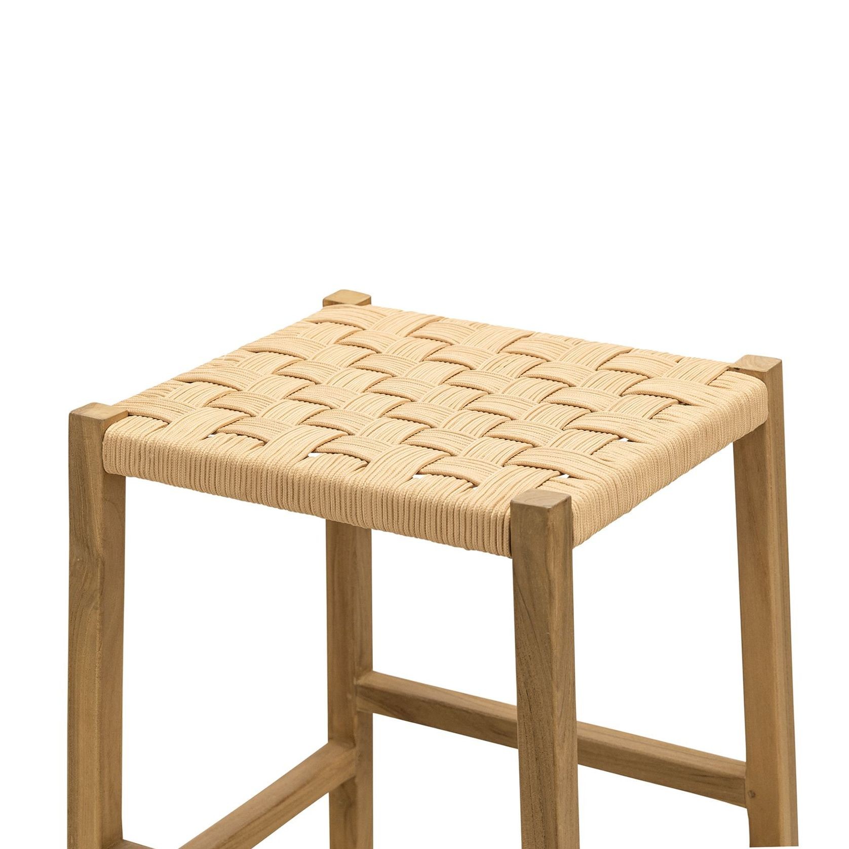 Kyren Woven Rope Barstool, Indoor & Outdoor gallery detail image