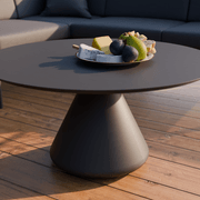 Kora Coffee Table 90cm Dia - Aluminium - Outdoor gallery detail image