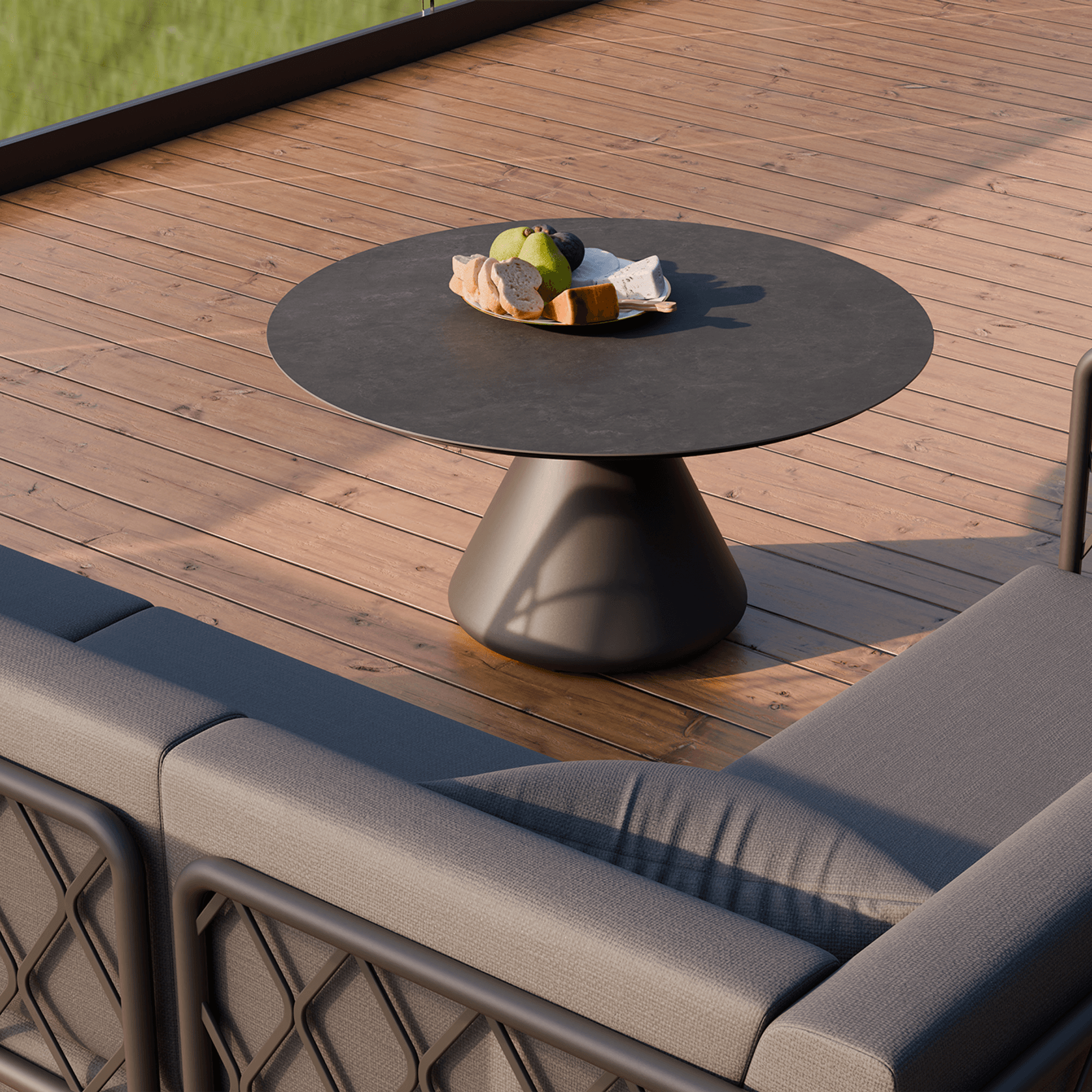 Kora Coffee Table 90cm Dia - CERAMIC - Outdoor gallery detail image