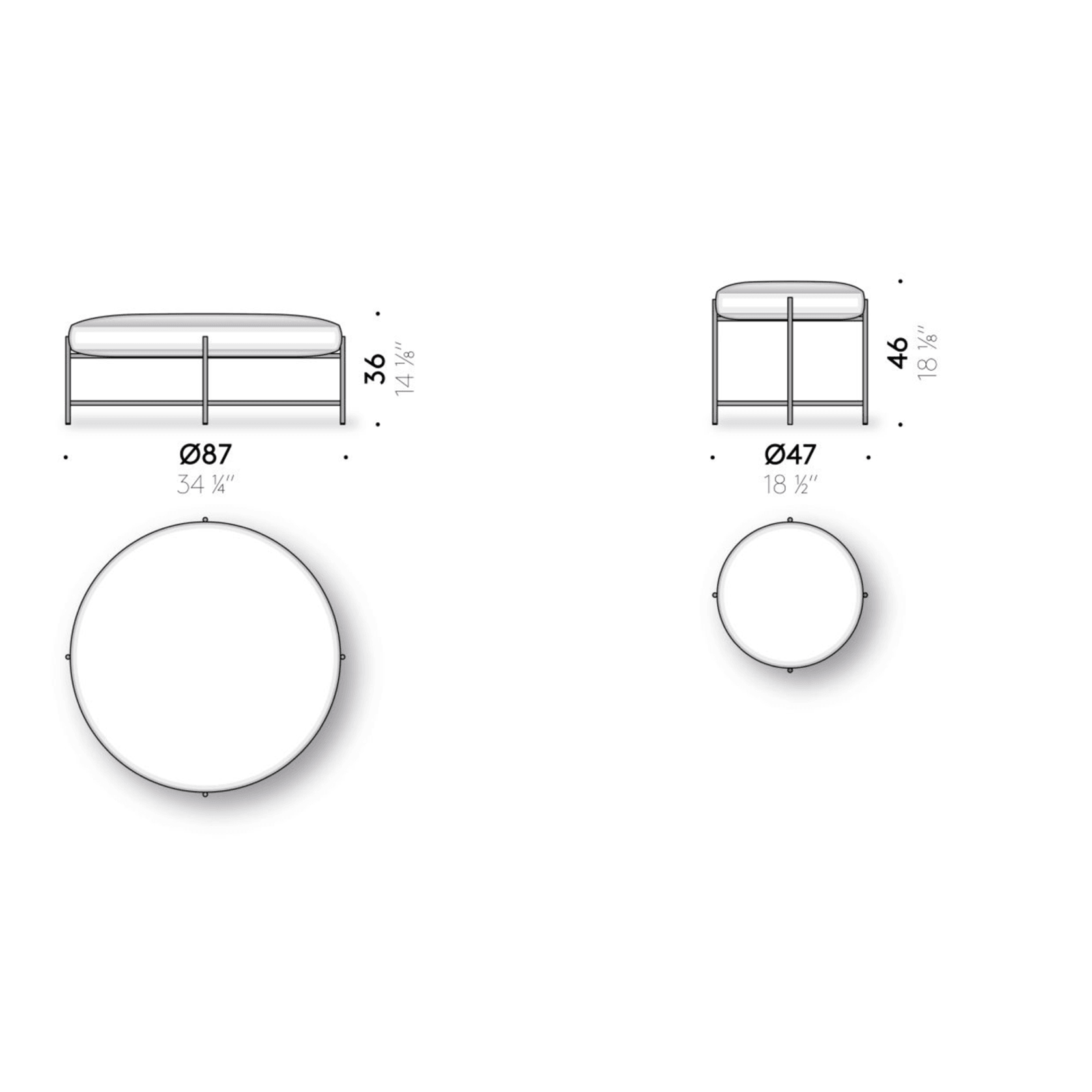 Sen Outdoor Pouf by DePadova gallery detail image