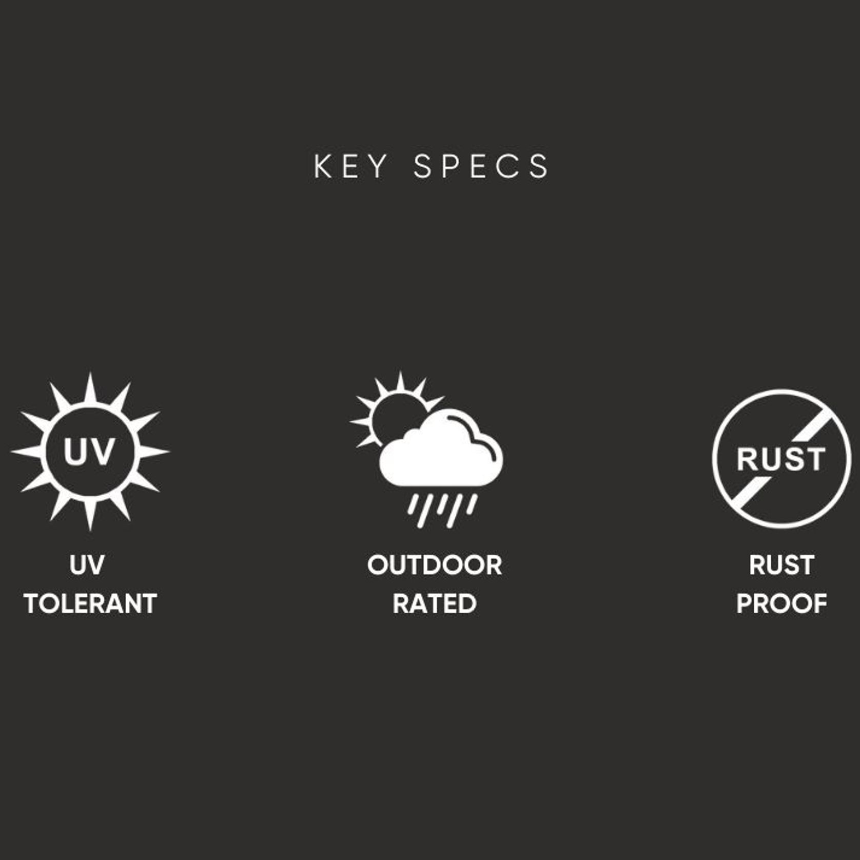 Halki Stool - Outdoor - Charcoal gallery detail image