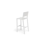 Halki Stool With Backrest - White gallery detail image