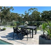 Adele Ceramic Outdoor table with 4x Serang Chairs gallery detail image